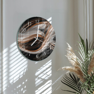 Horloge ronde Art abstrait