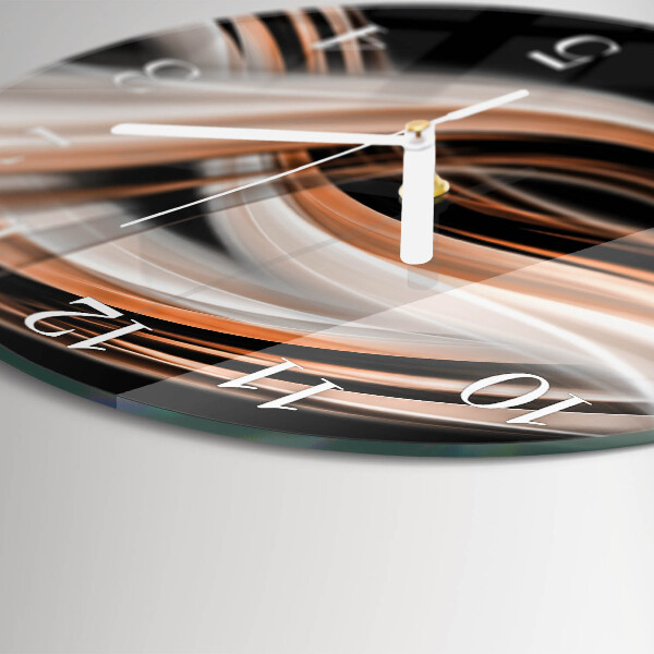 Horloge ronde Art abstrait