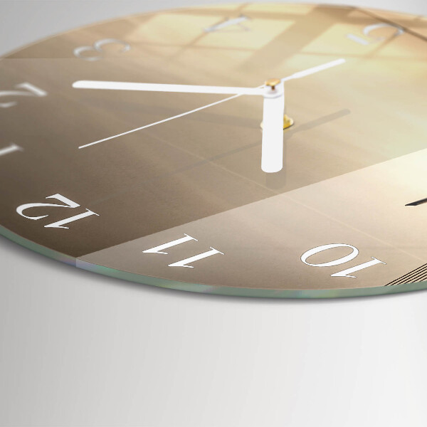 Horloge ronde Pont Sepia