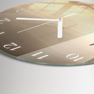 Horloge ronde Pont Sepia