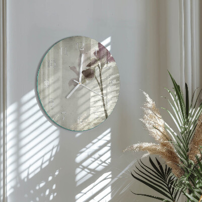 Horloge ronde Fleur vintage