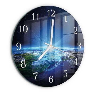 Horloge ronde L'univers de la Terre