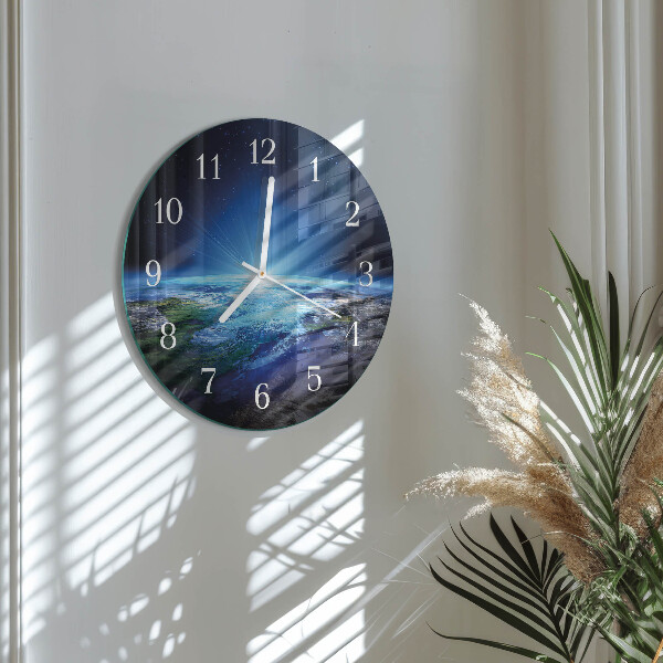 Horloge ronde L'univers de la Terre