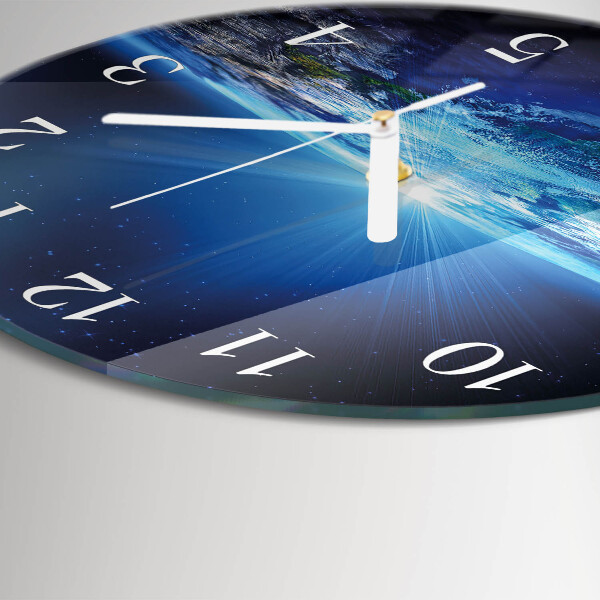 Horloge ronde L'univers de la Terre