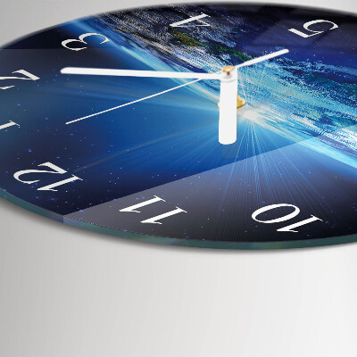 Horloge ronde L'univers de la Terre