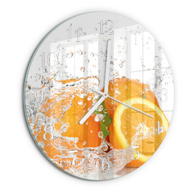 Horloge ronde Oranges