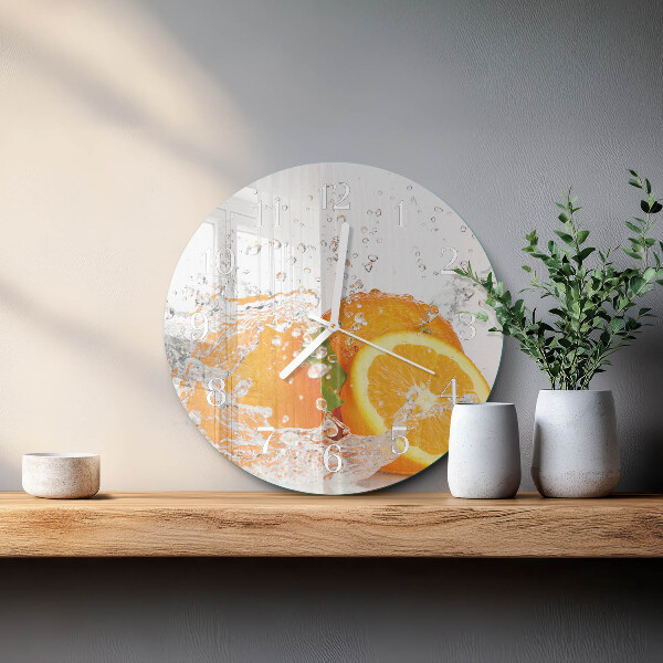 Horloge ronde Oranges