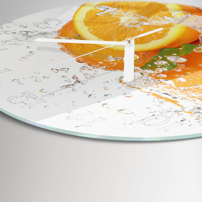 Horloge ronde Oranges