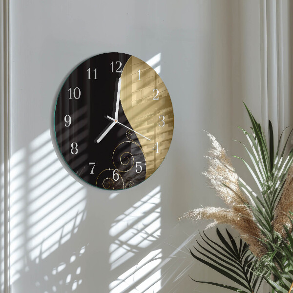 Horloge ronde Art abstrait