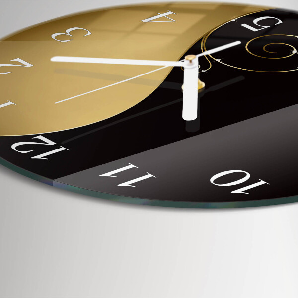 Horloge ronde Art abstrait