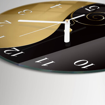 Horloge ronde Art abstrait
