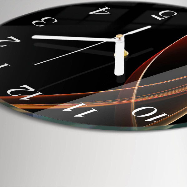 Horloge ronde Lignes abstraites