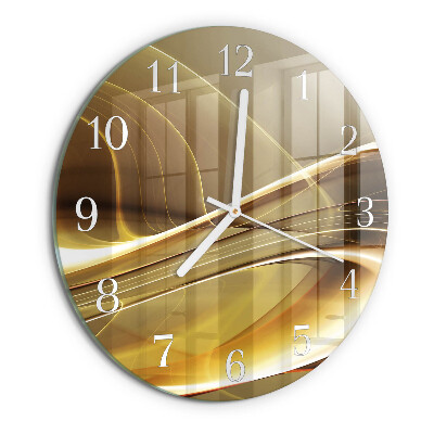 Horloge ronde Lignes abstraites