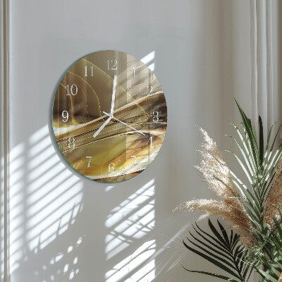 Horloge ronde Lignes abstraites