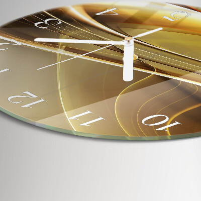 Horloge ronde Lignes abstraites