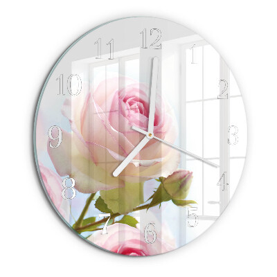Horloge ronde Rose