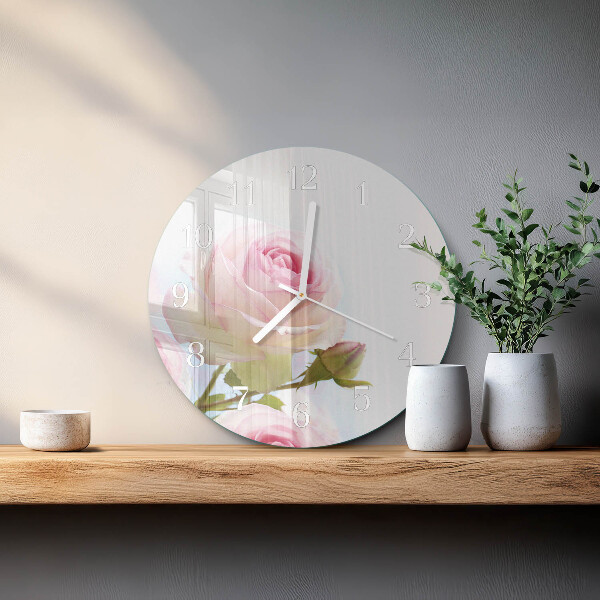 Horloge ronde Rose