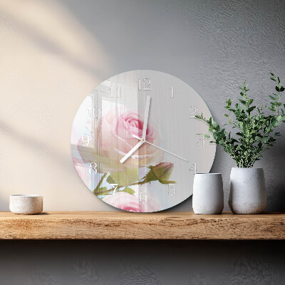 Horloge ronde Rose