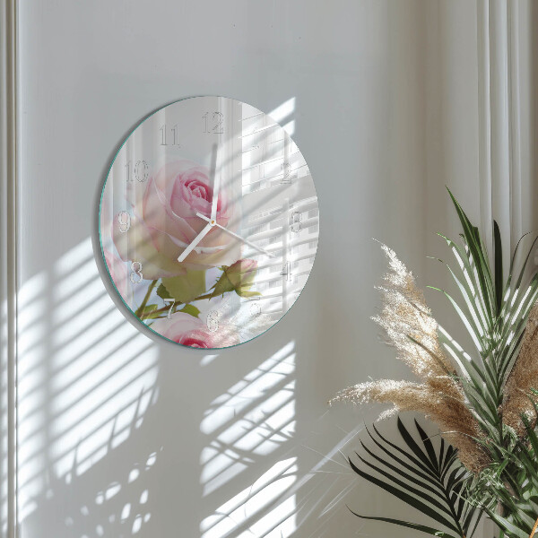 Horloge ronde Rose