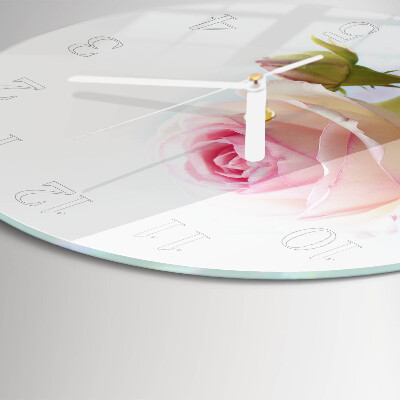 Horloge ronde Rose