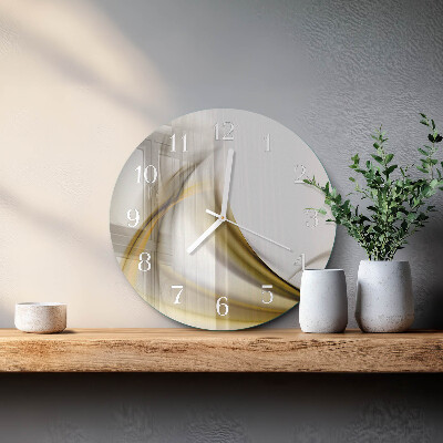 Horloge ronde Lignes abstraites