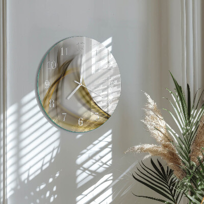 Horloge ronde Lignes abstraites