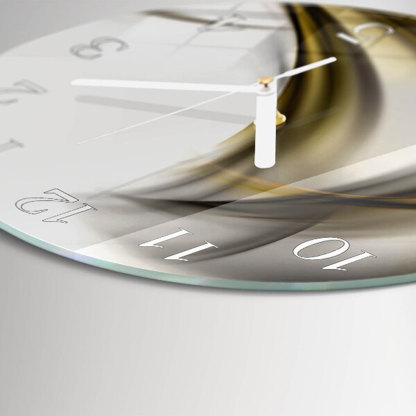 Horloge ronde Lignes abstraites