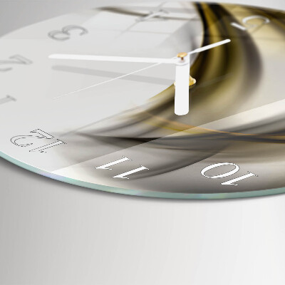 Horloge ronde Lignes abstraites