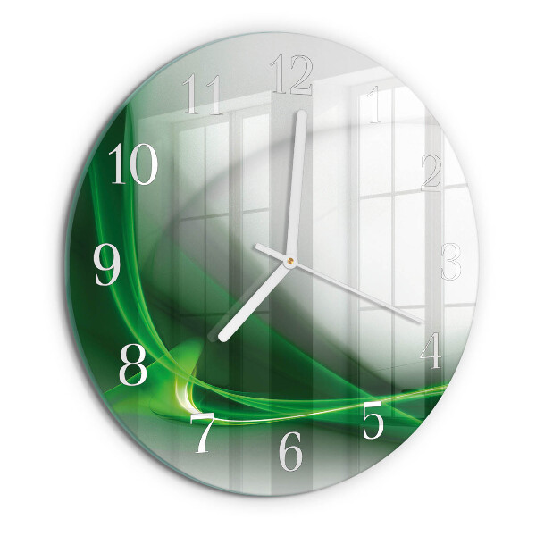 Horloge ronde Lignes abstraites