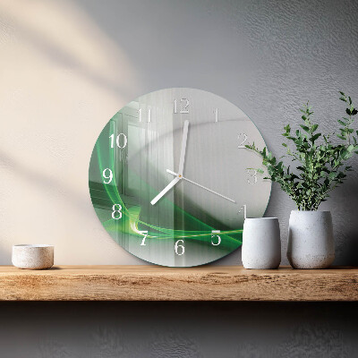 Horloge ronde Lignes abstraites