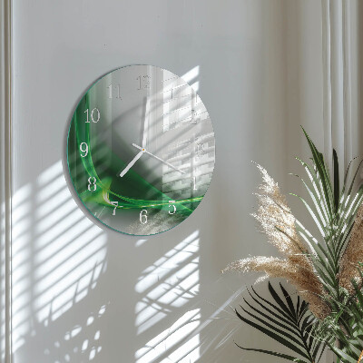 Horloge ronde Lignes abstraites