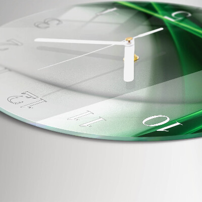Horloge ronde Lignes abstraites