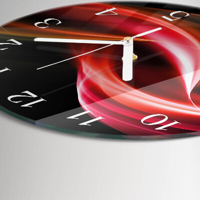 Horloge ronde Lignes abstraites