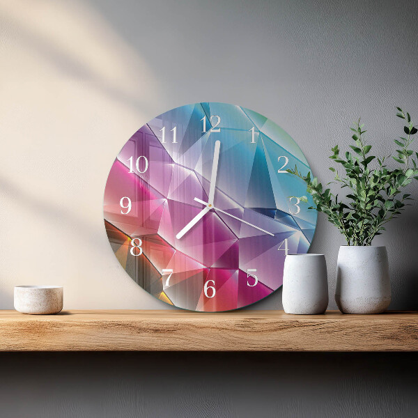 Horloge ronde Motif 3D
