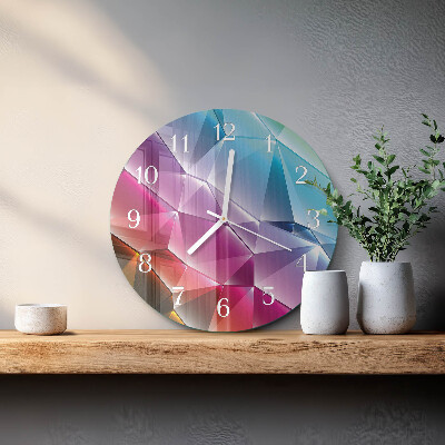 Horloge ronde Motif 3D