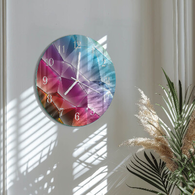 Horloge ronde Motif 3D