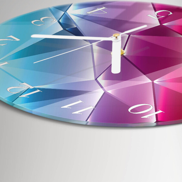 Horloge ronde Motif 3D