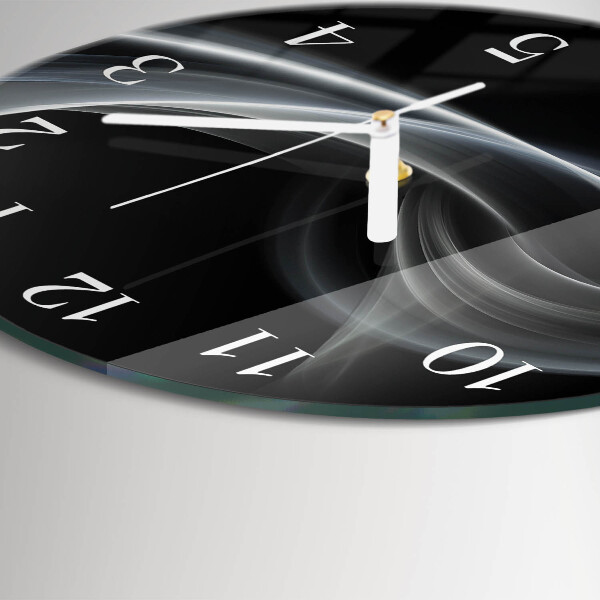 Horloge ronde Lignes abstraites