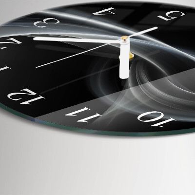 Horloge ronde Lignes abstraites