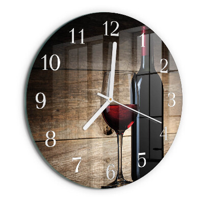 Horloge ronde Vin