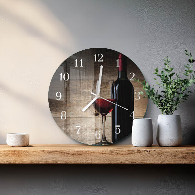 Horloge ronde Vin