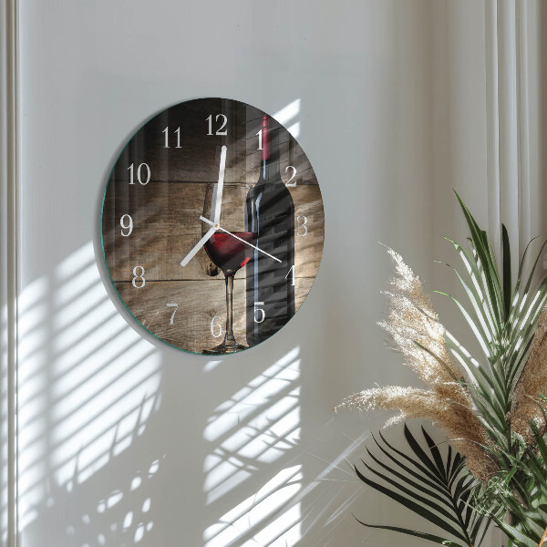 Horloge ronde Vin