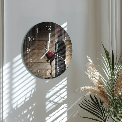 Horloge ronde Vin