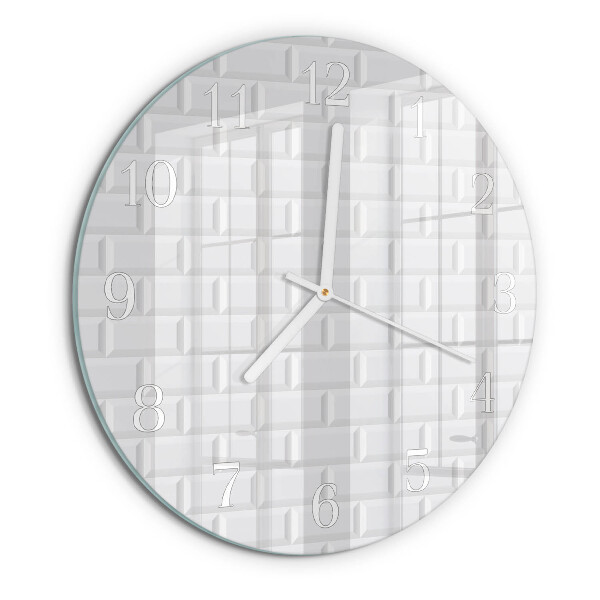 Horloge ronde Brique