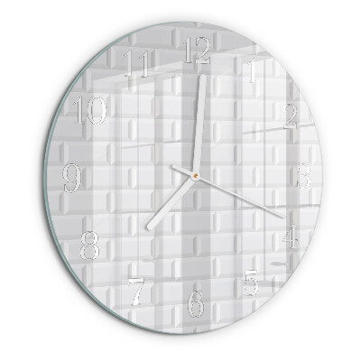 Horloge ronde Brique