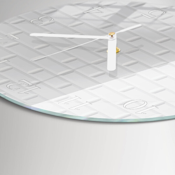 Horloge ronde Brique