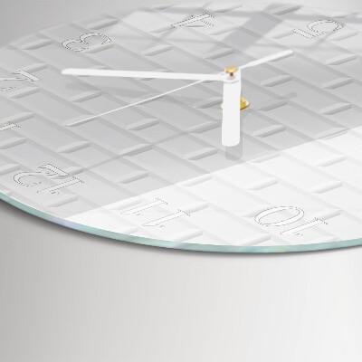 Horloge ronde Brique