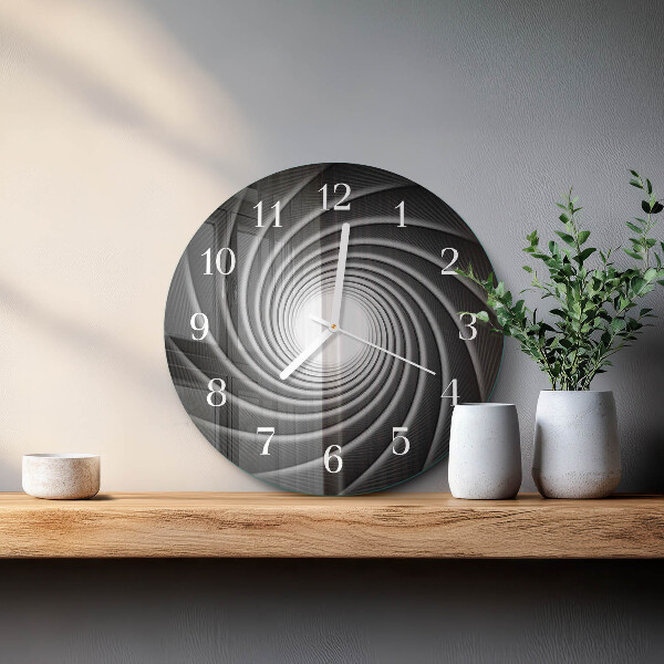 Horloge ronde Vortex