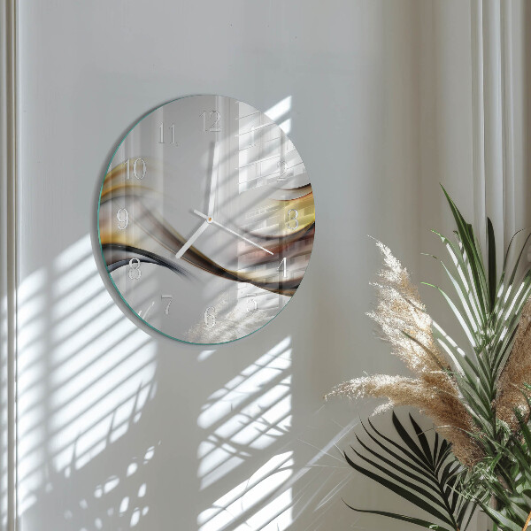 Horloge ronde Abstraction