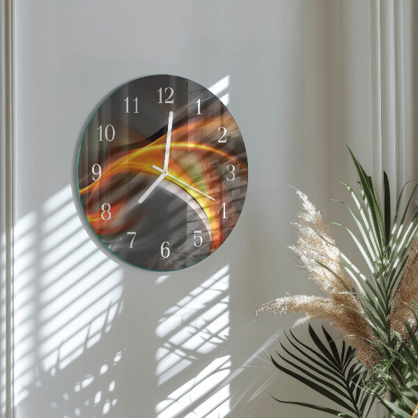Horloge ronde Abstraction